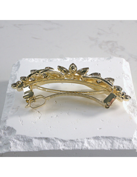 Klamra francuska kwiatek z kryształkami Lolita Akcesoria