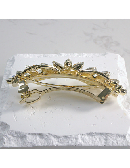 Klamra francuska kwiatek z kryształkami Lolita Akcesoria