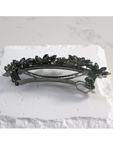 Klamra francuska 5 kwiatków kryształki Lolita...