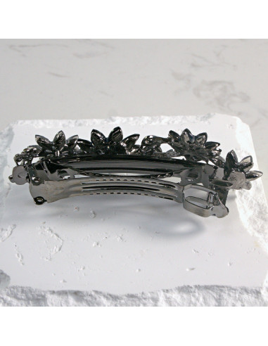 Klamra francuska 5 kwiatków kryształki Lolita...