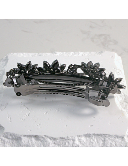 Klamra francuska 5 kwiatków kryształki Lolita Akcesoria