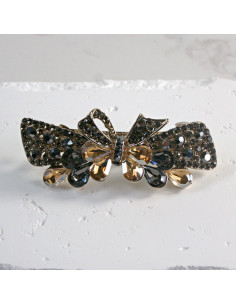 Klamra francuska kokarda z kryształkami Lolita Akcesoria