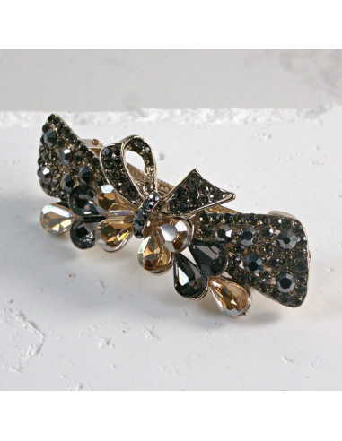 Klamra francuska kokarda z kryształkami Lolita...