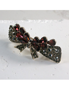 Klamra francuska kokarda z kryształkami Lolita Akcesoria 2