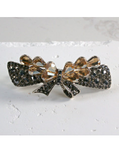 Klamra francuska kokarda z kryształkami Lolita Akcesoria