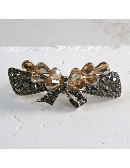 Klamra francuska kokarda z kryształkami Lolita Akcesoria