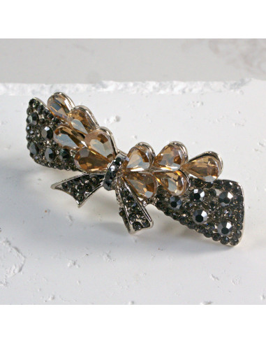 Klamra francuska kokarda z kryształkami Lolita...