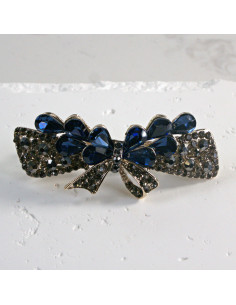 Klamra francuska kokarda z kryształkami Lolita Akcesoria