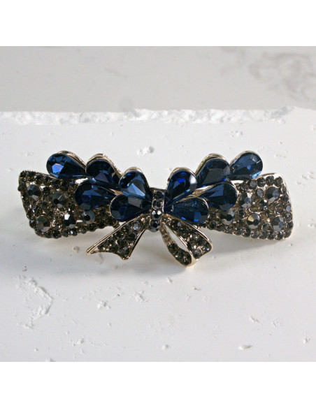 Klamra francuska kokarda z kryształkami Lolita Akcesoria