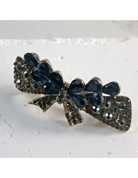 Klamra francuska kokarda z kryształkami Lolita Akcesoria