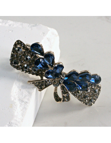 Klamra francuska kokarda z kryształkami Lolita...