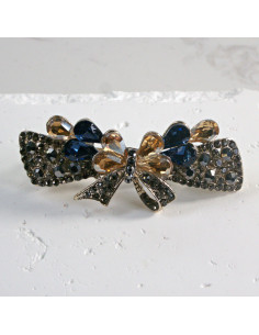 Klamra francuska kokarda z kryształkami Lolita Akcesoria