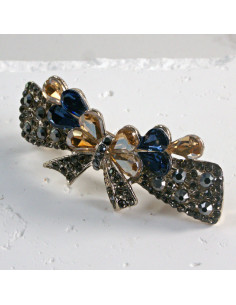 Klamra francuska kokarda z kryształkami Lolita Akcesoria 2