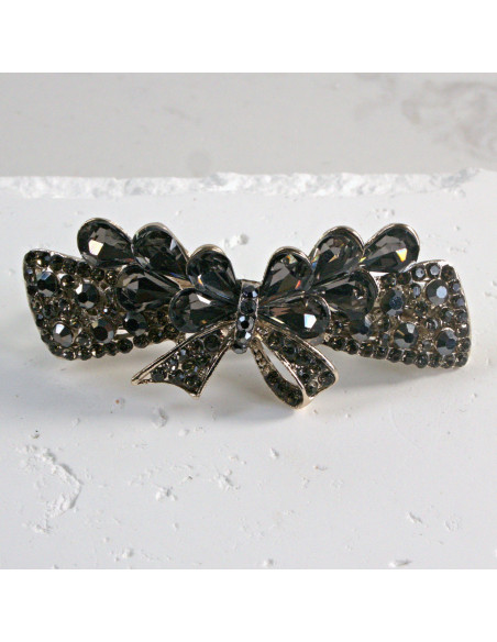 Klamra francuska kokarda z kryształkami Lolita Akcesoria