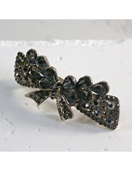 Klamra francuska kokarda z kryształkami Lolita Akcesoria