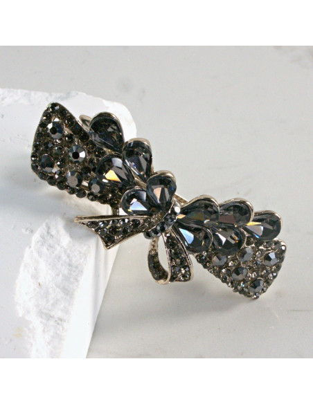 Klamra francuska kokarda z kryształkami Lolita Akcesoria