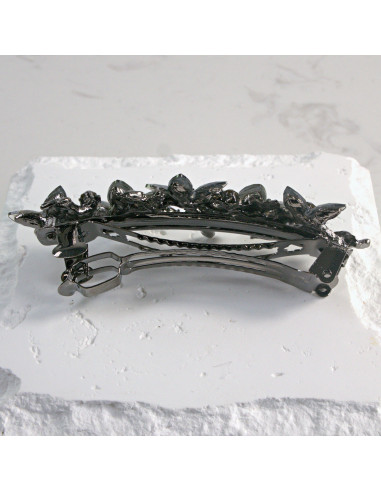 Klamra francuska 5 kwiatków z kryształkami...