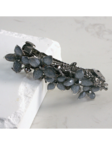 Klamra francuska 5 kwiatków z kryształkami Lolita Akcesoria