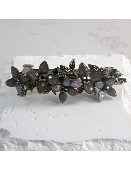 Klamra francuska 5 kwiatków z kryształkami Lolita Akcesoria