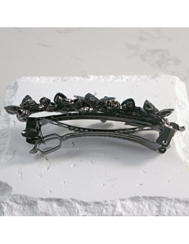 Klamra francuska 5 kwiatków z kryształkami...