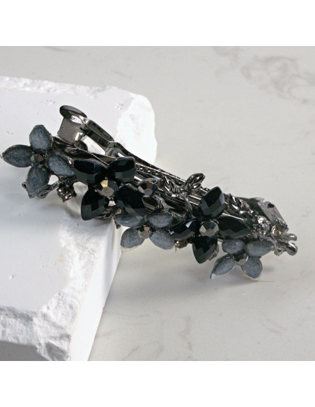 Klamra francuska 5 kwiatków z kryształkami Lolita Akcesoria