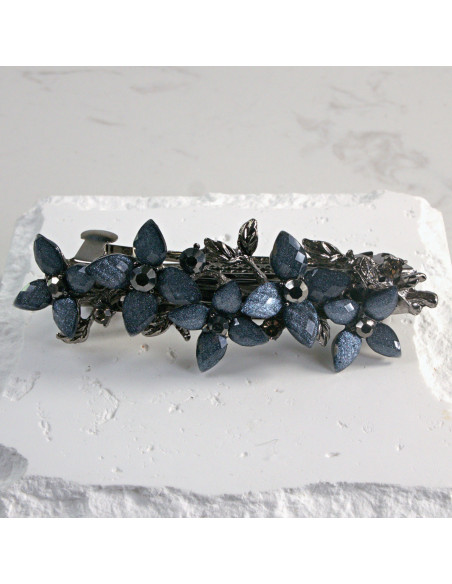 Klamra francuska 5 kwiatków z kryształkami Lolita Akcesoria