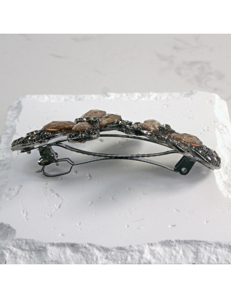 Klamra francuska 2 motyle z kryształkami Lolita Akcesoria