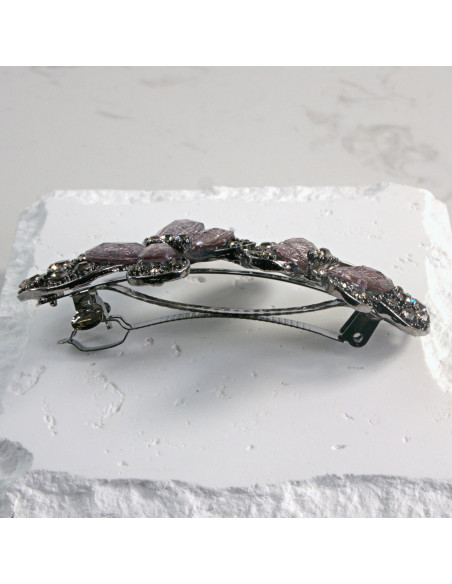 Klamra francuska 2 motyle z kryształkami Lolita Akcesoria