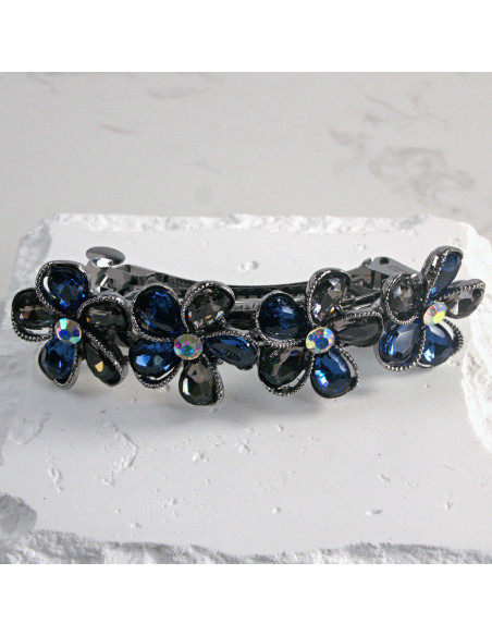 Klamra francuska 4 kwiatki z  z kryształkami Lolita Akcesoria