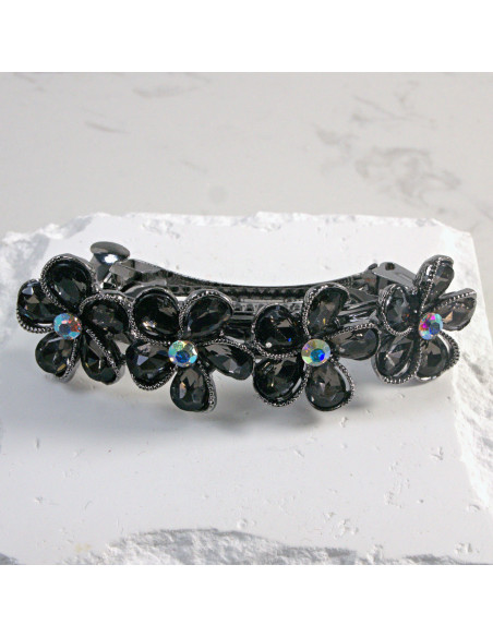 Klamra francuska 4 kwiatki z  z kryształkami Lolita Akcesoria