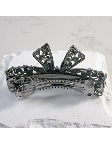 Klamra francuska kokarda z kryształkami i...