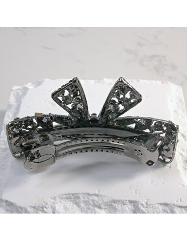 Klamra francuska kokarda z kryształkami i...