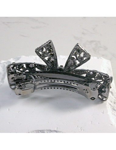 Klamra francuska kokarda z kryształkami i...