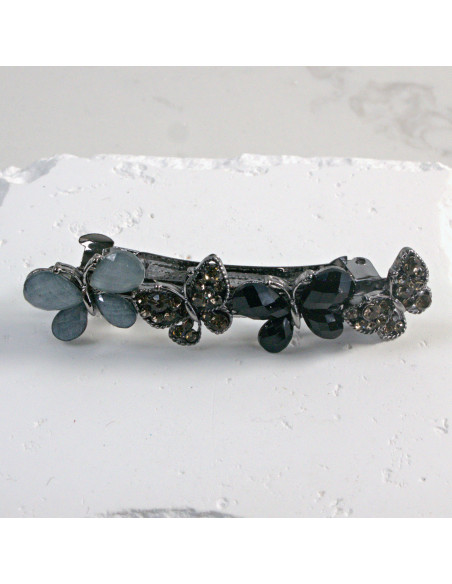 Klamra francuska 4 motylki z kryształkami i cekinami Lolita Akcesoria