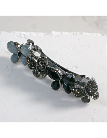 Klamra francuska 4 motylki z kryształkami i cekinami Lolita Akcesoria