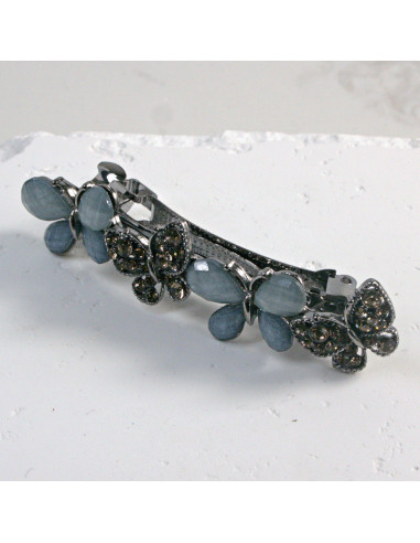 Klamra francuska 4 motylki z kryształkami i...