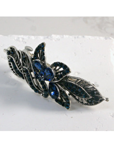 Klamra francuska listek z kryształkami i cekinami Lolita... 2