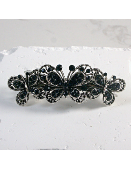 Klamra francuska 3 motylki z cekinami Lolita Akcesoria