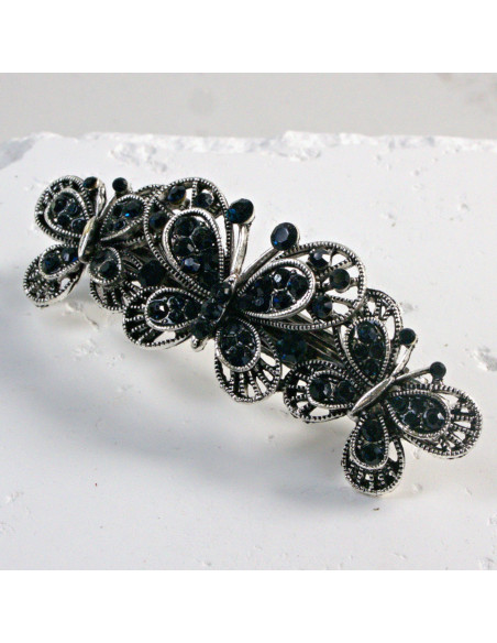 Klamra francuska 3 motylki z cekinami Lolita Akcesoria