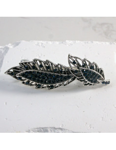 Klamra francuska 2 listki z cekinami Lolita Akcesoria