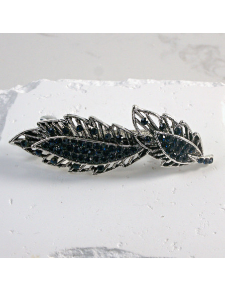 Klamra francuska 2 listki z cekinami Lolita Akcesoria