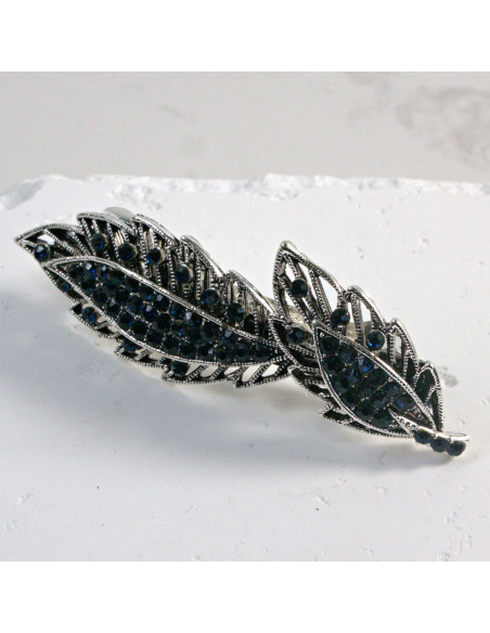 Klamra francuska 2 listki z cekinami Lolita Akcesoria