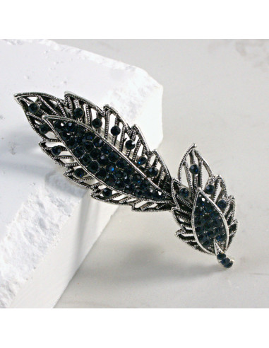 Klamra francuska 2 listki z cekinami Lolita...