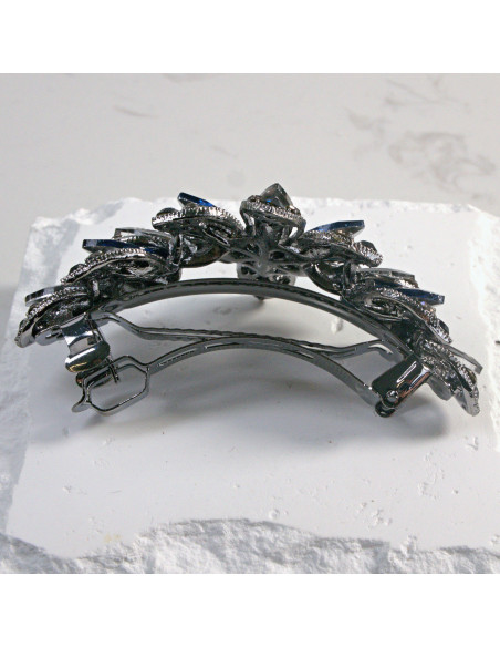 Klamra francuska duży kwiat z kryształkami Lolita Akcesoria