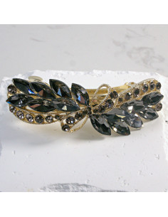 Klamra francuska kokarda z kryształkami Lolita Akcesoria