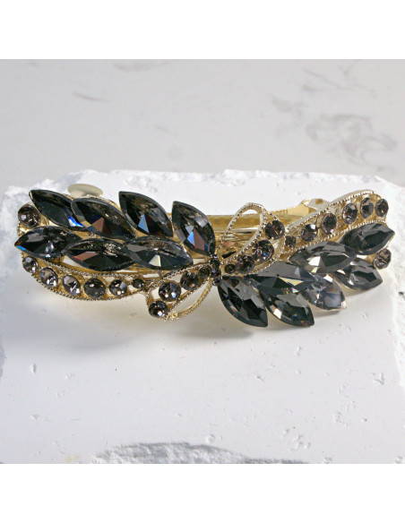 Klamra francuska kokarda z kryształkami Lolita Akcesoria