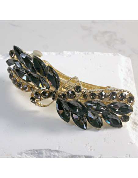 Klamra francuska kokarda z kryształkami Lolita Akcesoria