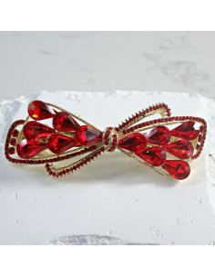 Klamra francuska kokarda z kryształkami Lolita Akcesoria