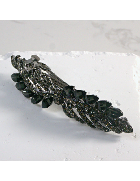 Klamra francuska gałązka z kryształkami i cekinami Lolita Akcesoria