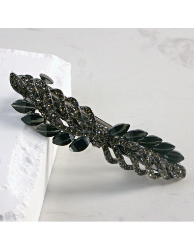 Klamra francuska gałązka z kryształkami i...